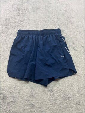 DSG Men's 5 Inch Stride Shorts Navy Athletic Fit Built-in Brief‎ Size S